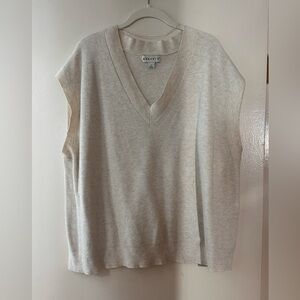 Ava & Viv Cream Ribbed Knit Top